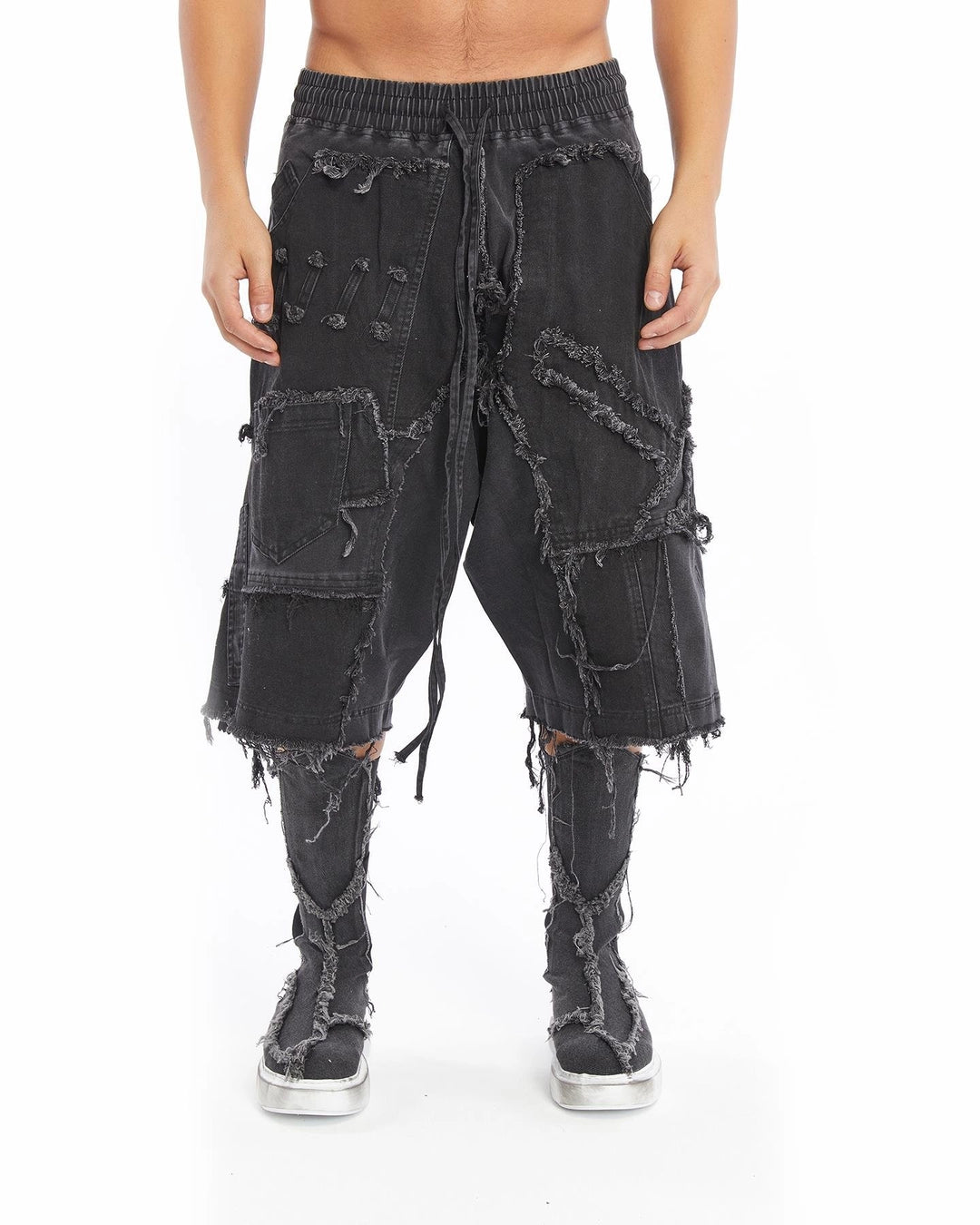 ACID BLACK DIRTY PATCHED CAPRI