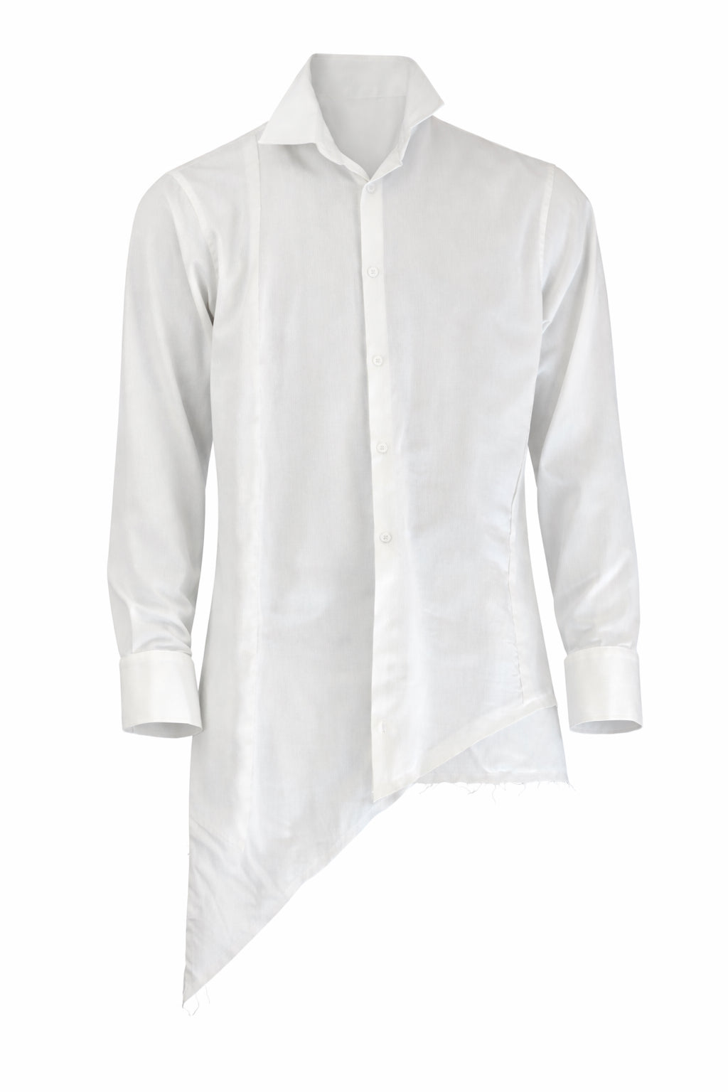 Asymmetric Shirt WHITE /01