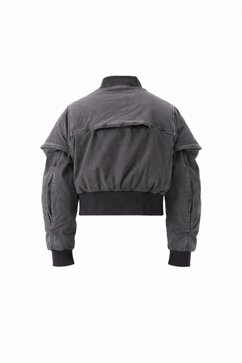 ACID BLACK BOMBER JACKET