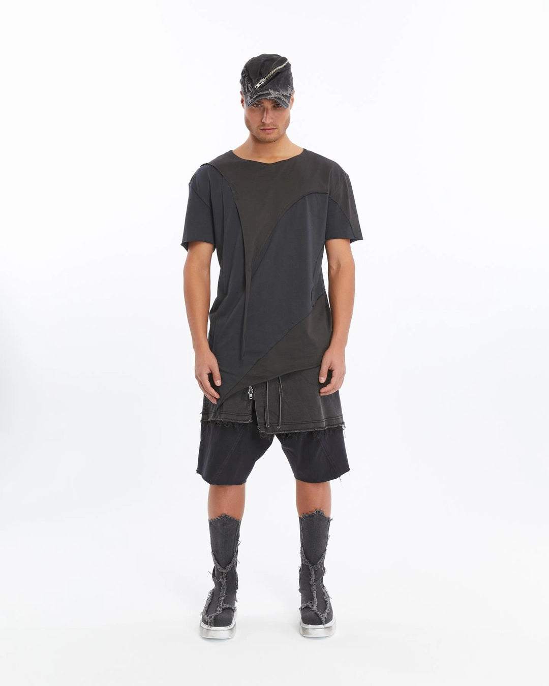 BLACK ACIMETRIAL PATCH T-SHIRT