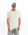 WHITE ACIMETRICAL PATCH T-SHIRT