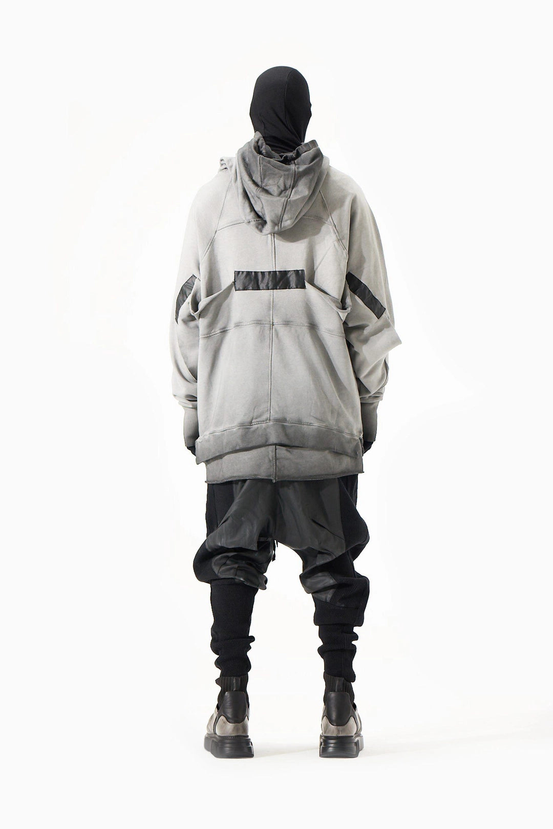 GREY BANDED SWEATSHIRT