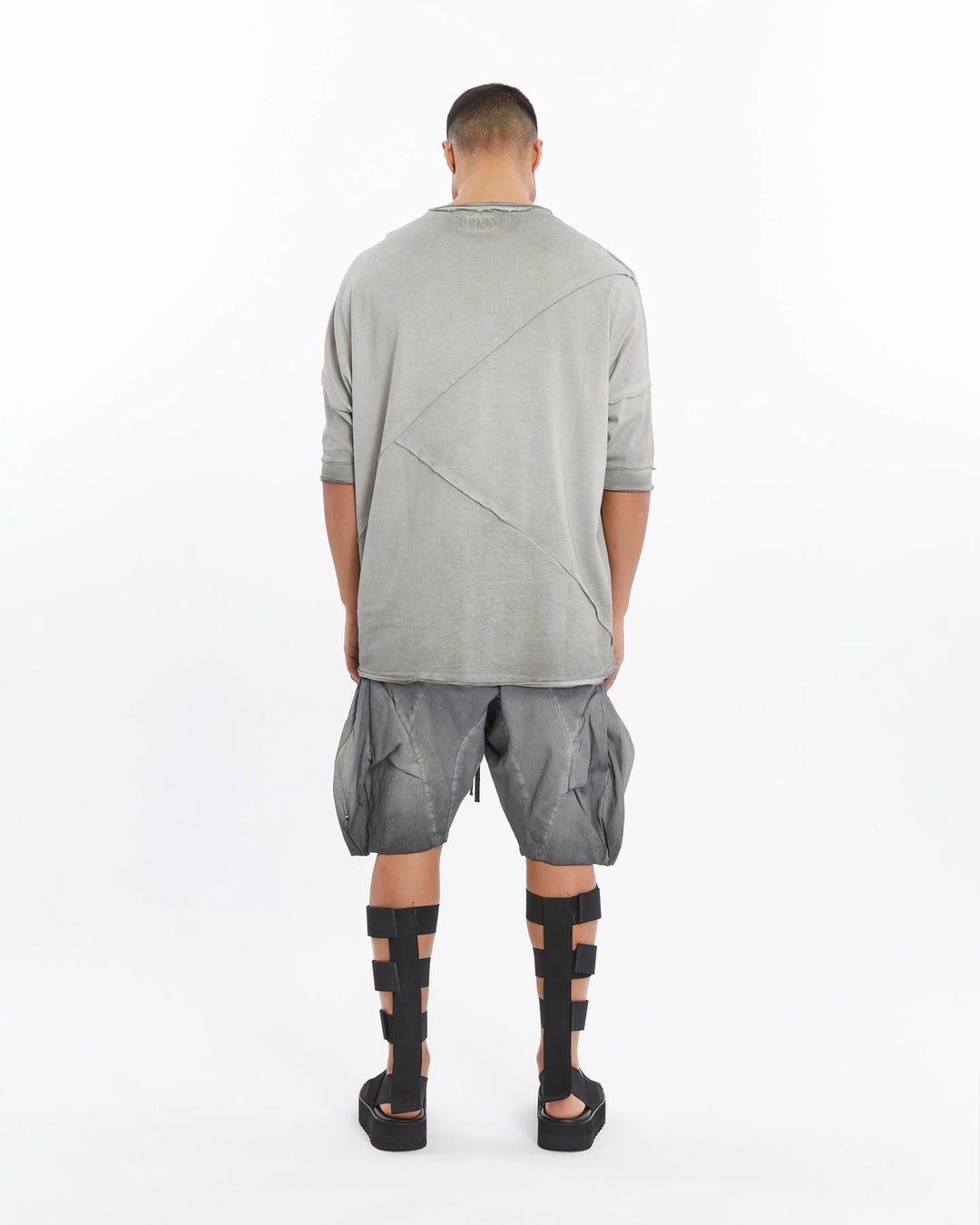 GREY BAT SLEEVE T-SHIRT
