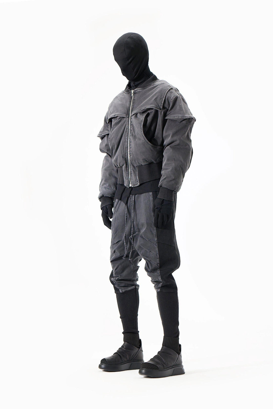 ACID BLACK BOMBER JACKET