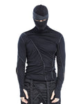 BROKEN LINE TURTLENECK TOP