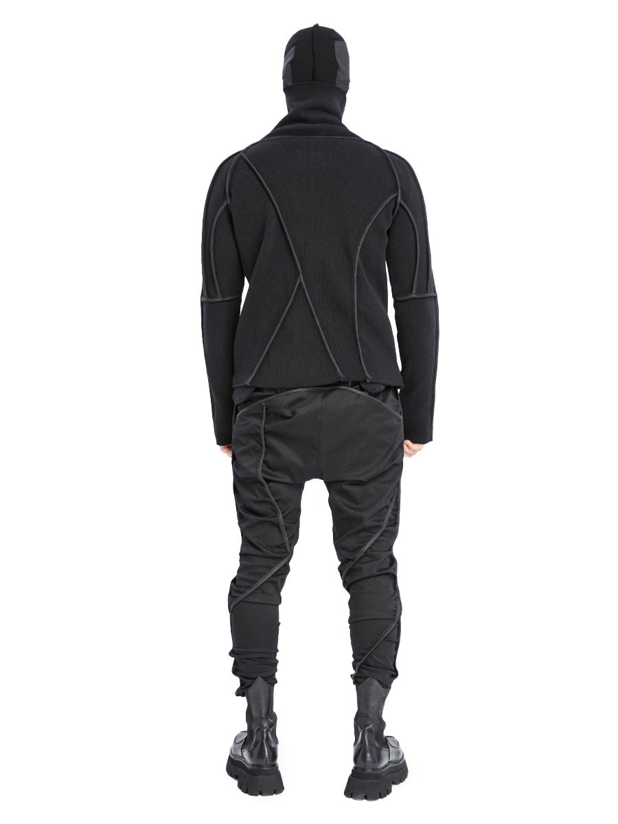 BROKEN LINE ZIP-UP TOP