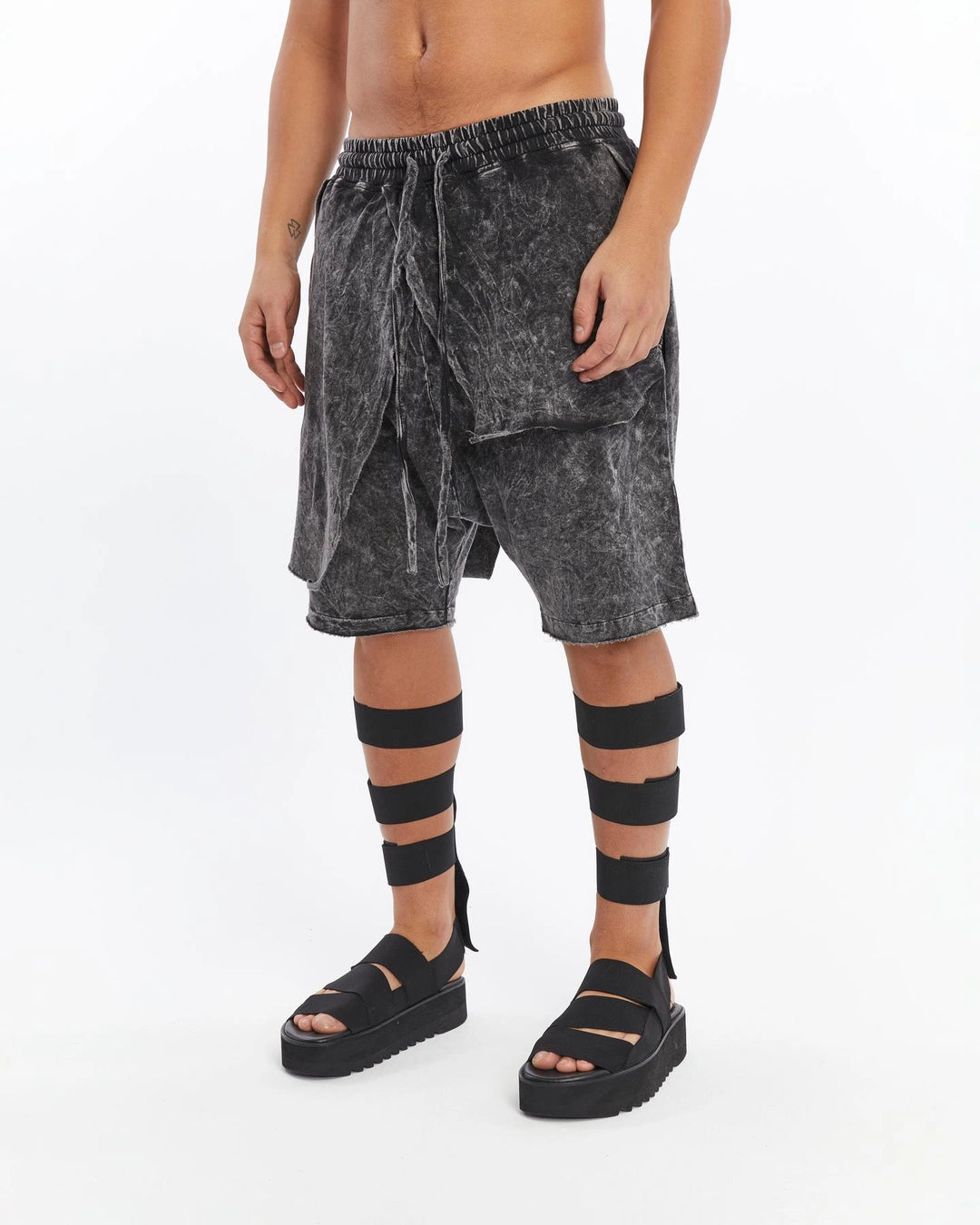 DARK GREY COVERED CAPRI