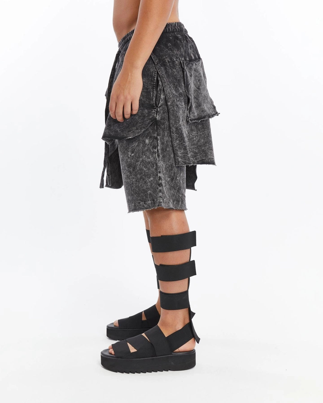 DARK GREY COVERED CAPRI