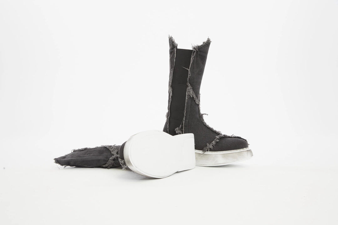 ACID BLACK DENIM SHOES