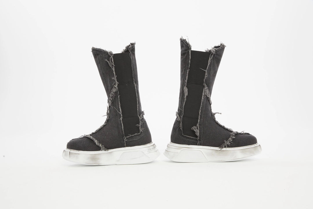 ACID BLACK DENIM SHOES