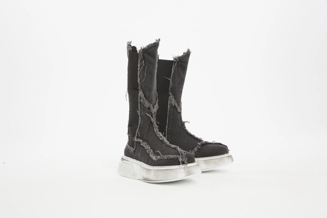 ACID BLACK DENIM SHOES