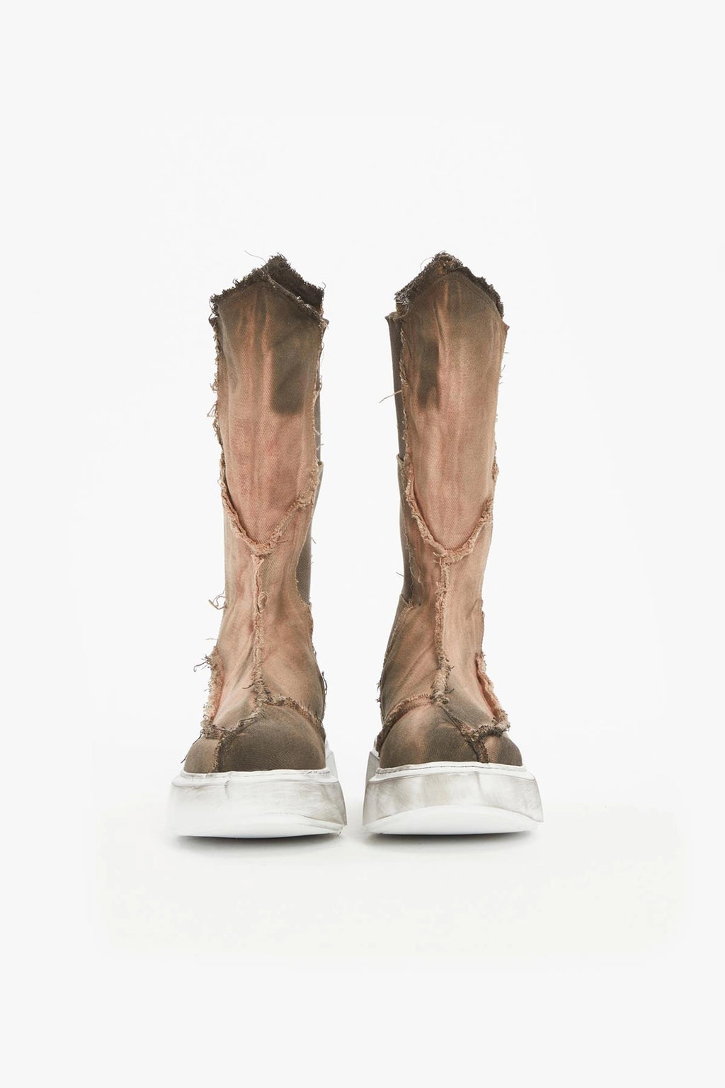 BROWN DENIM SHOES