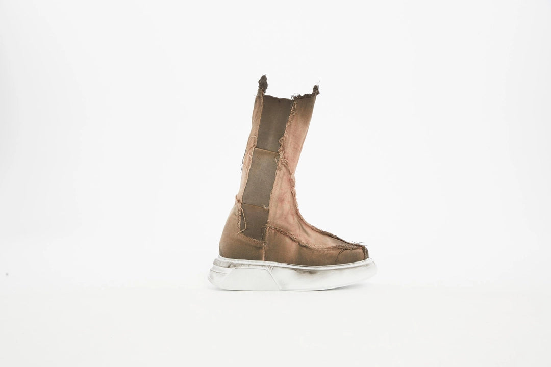 BROWN DENIM SHOES