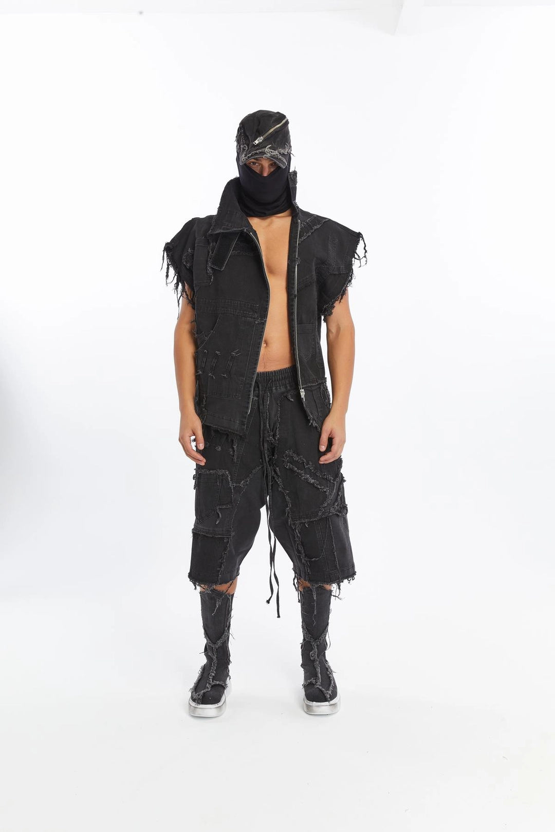 ACID BLACK DIRTY PATCHED CAPRI