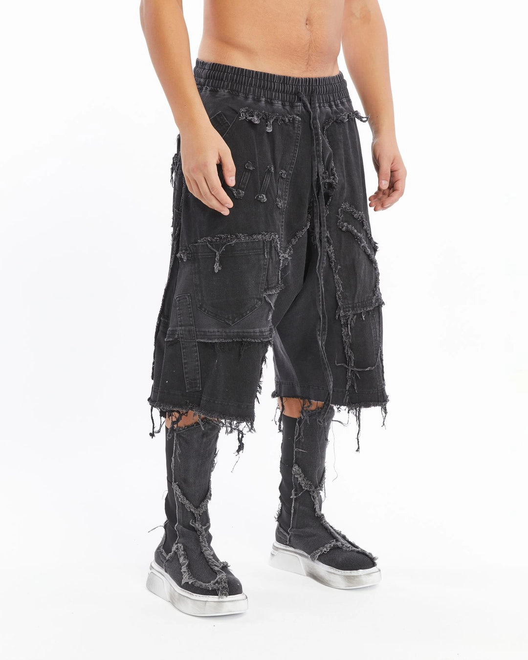 ACID BLACK DIRTY PATCHED CAPRI