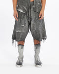 GREY DIRTY PATCHED CAPRI