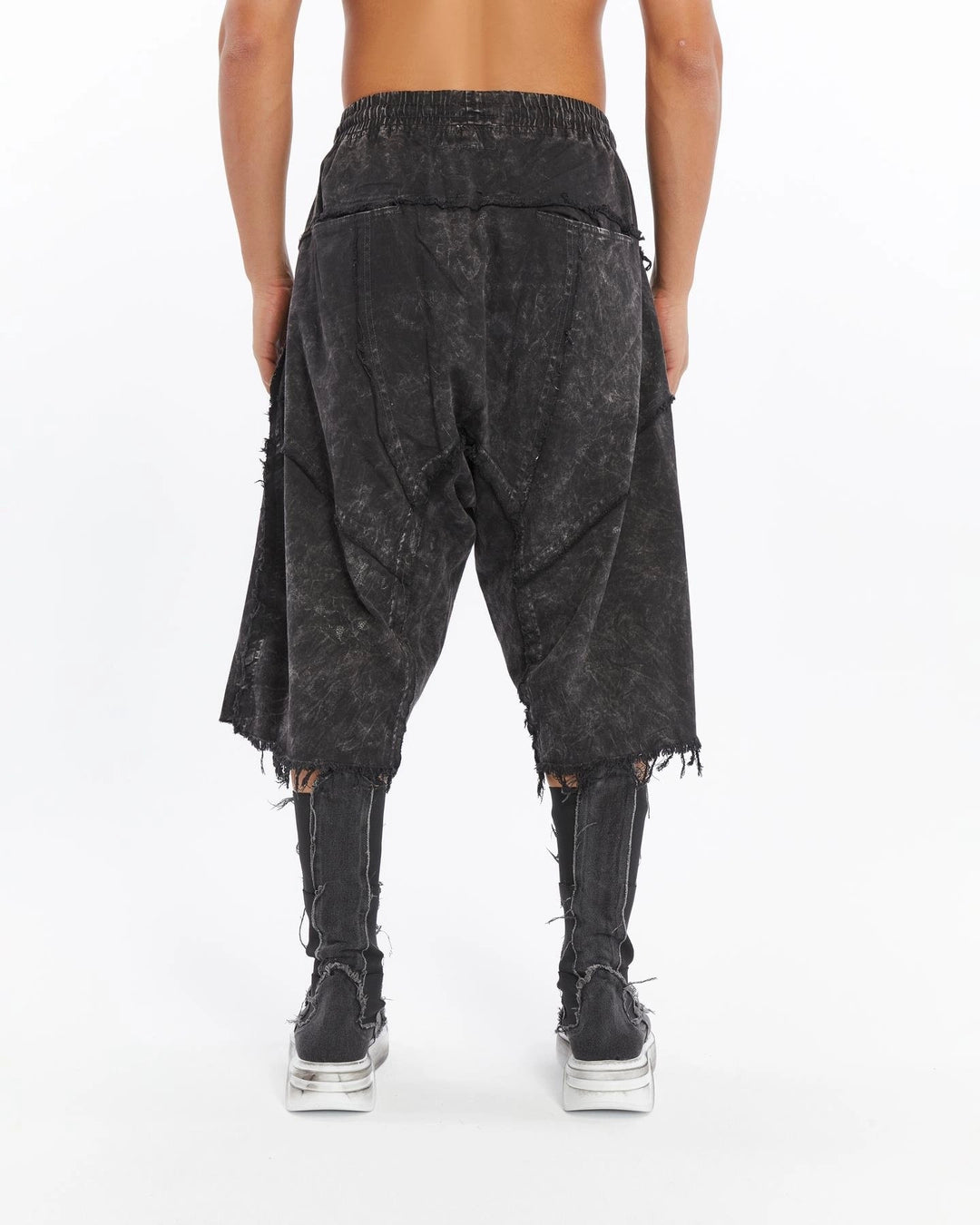 ACID BLACK DIRTY SEWING CAPRI