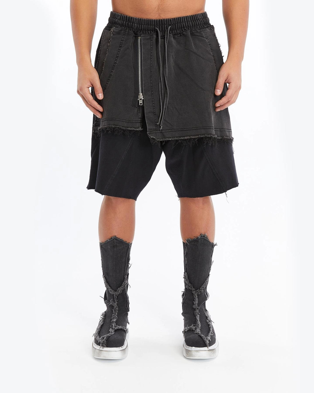 ACID BLACK DOUBLE FLAP CAPRI