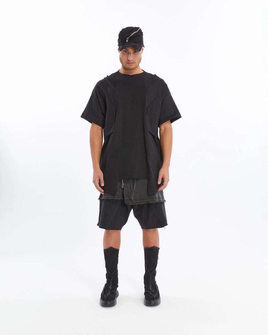 ACID BLACK DOUBLE FLAP CAPRI