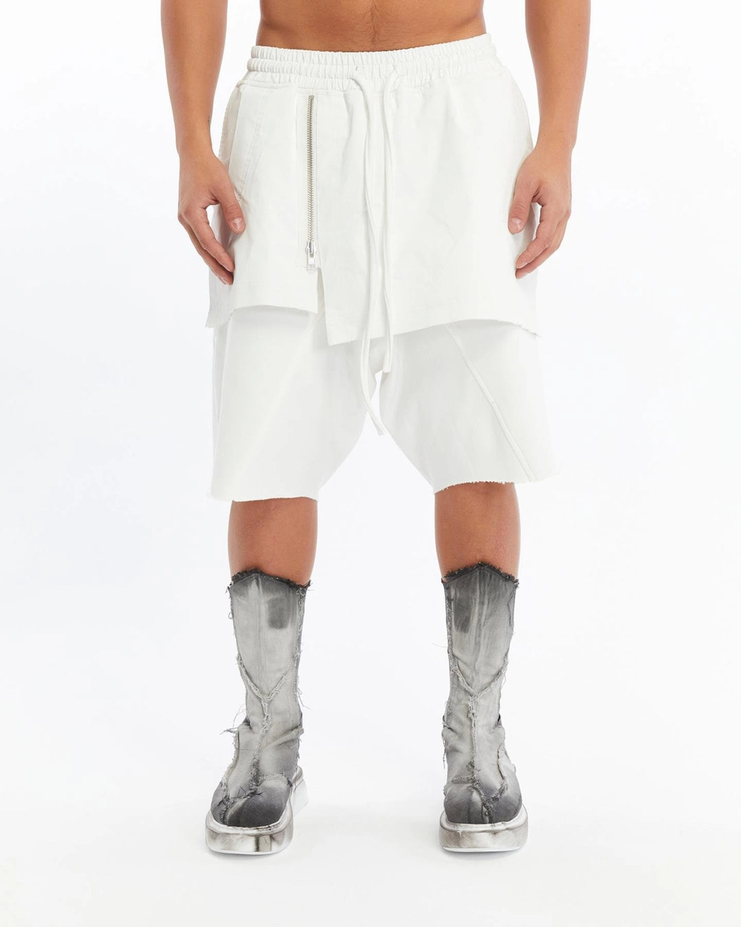 WHITE DOUBLE FLAP CAPRI