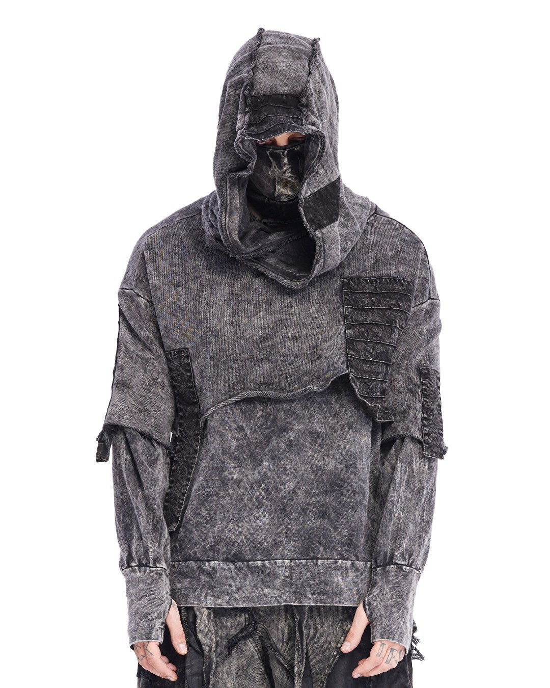 DOUBLE FLAP HOODIE