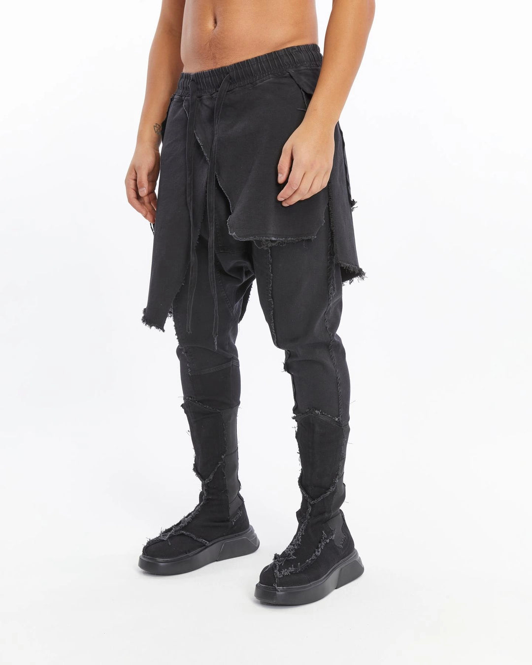 ACID BLACK DOUBLE FLAP PANT