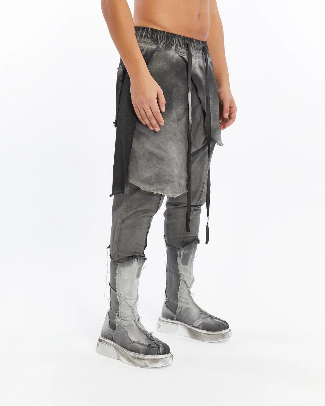 DARK GREY DOUBLE FLAD PANT