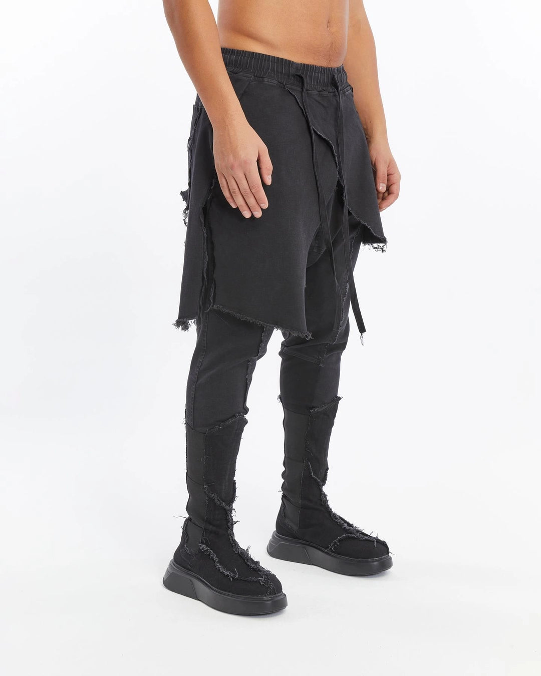 ACID BLACK DOUBLE FLAP PANT