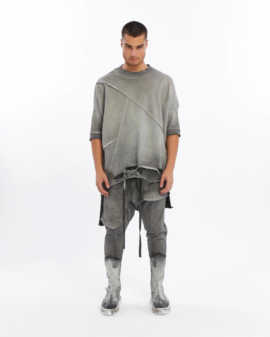 DARK GREY DOUBLE FLAD PANT