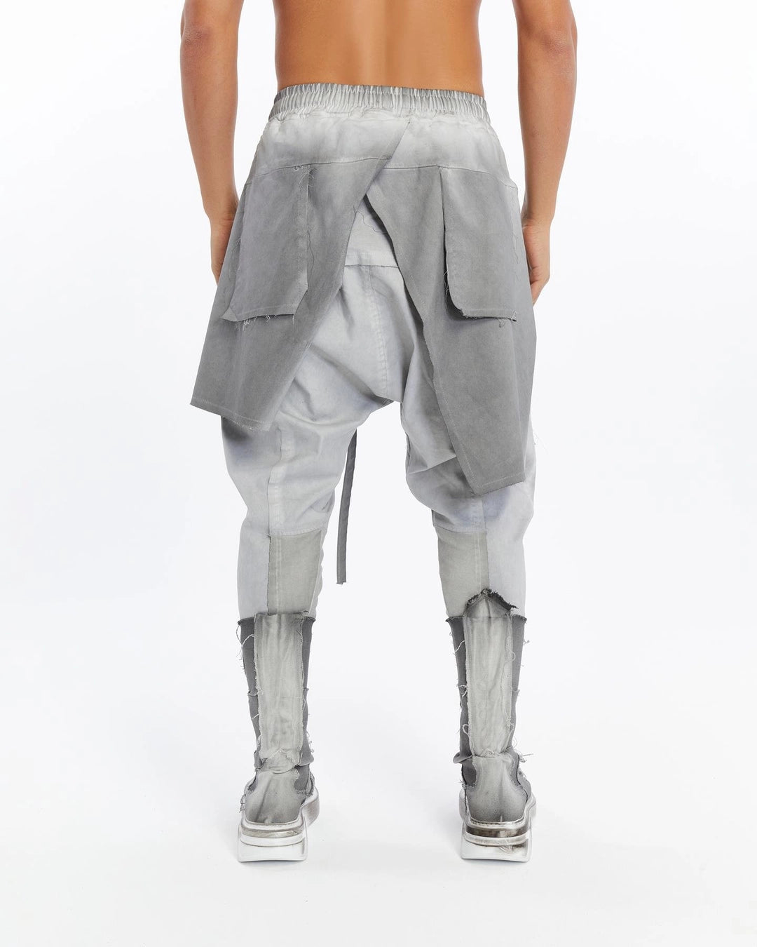 GREY DOUBLE FLAP PANT