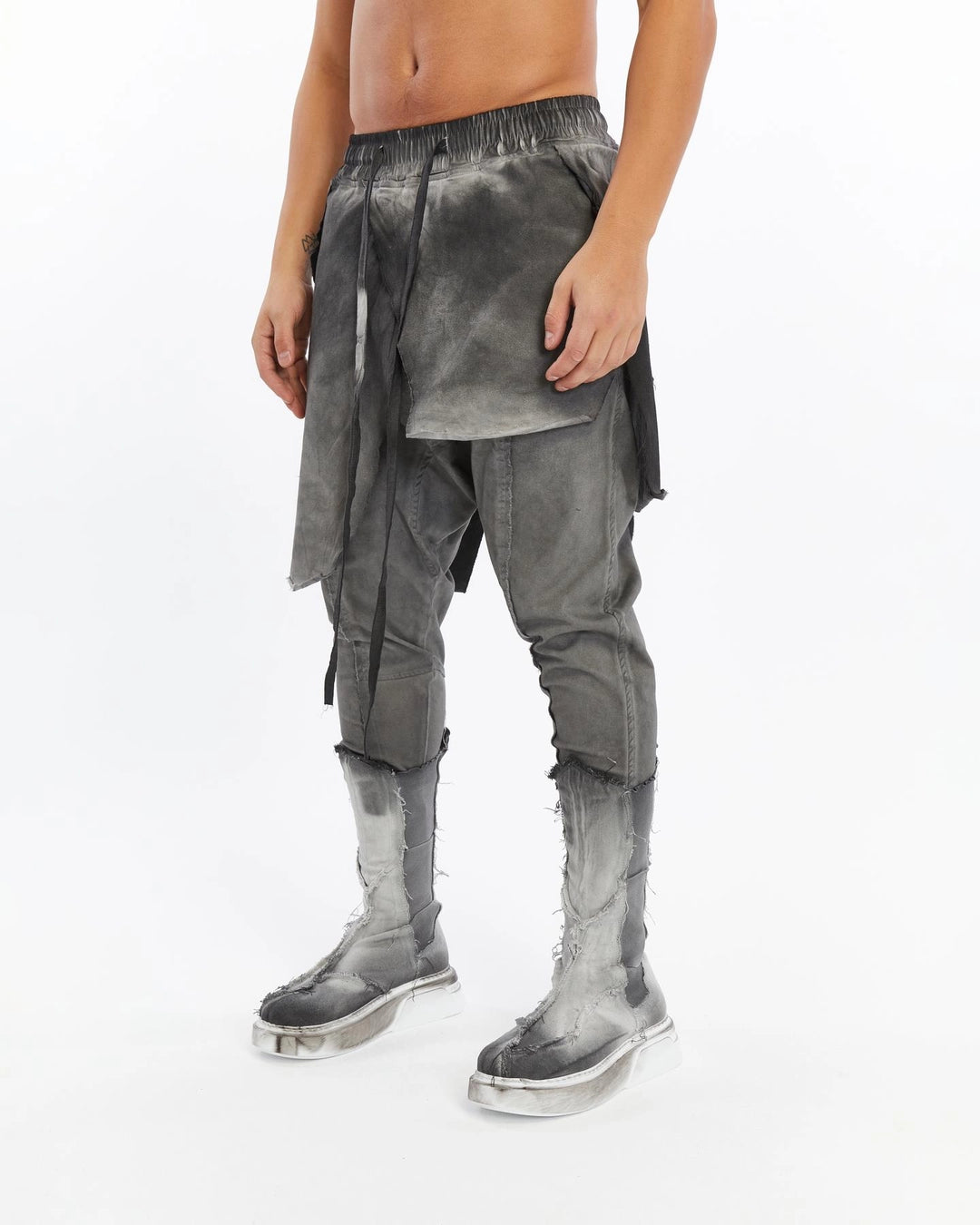 DARK GREY DOUBLE FLAD PANT