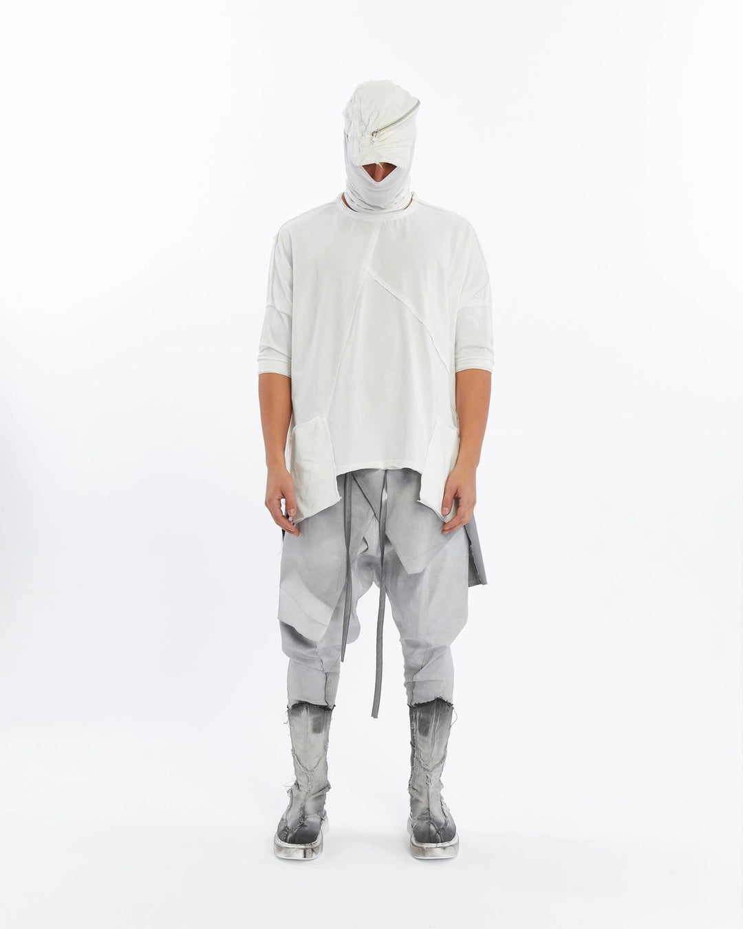 GREY DOUBLE FLAP PANT