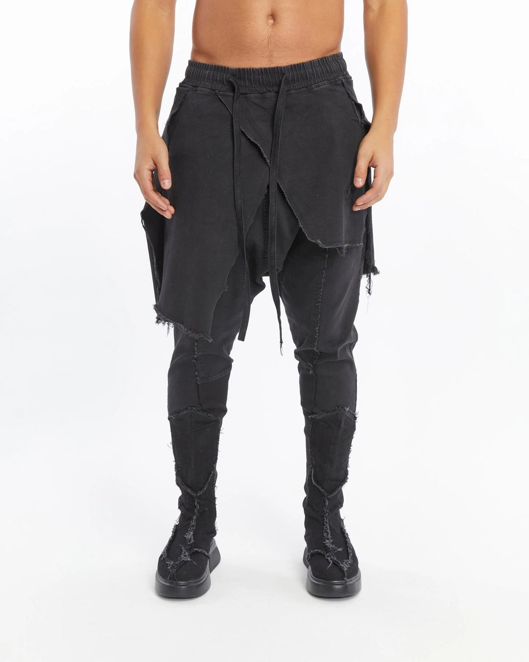 ACID BLACK DOUBLE FLAP PANT