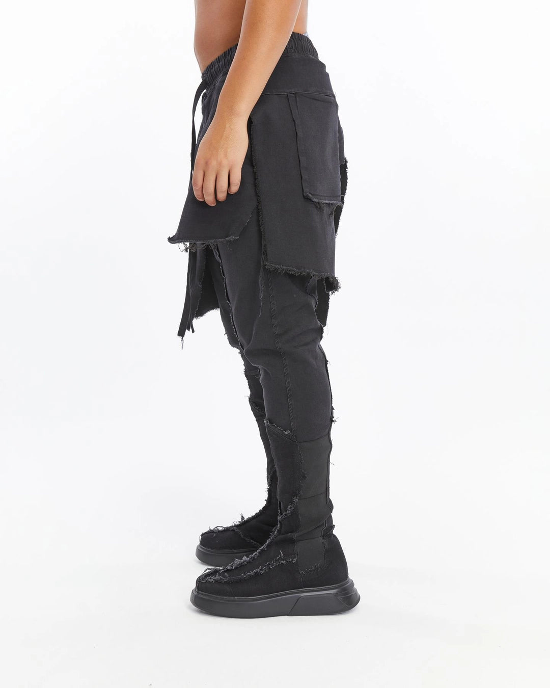 ACID BLACK DOUBLE FLAP PANT