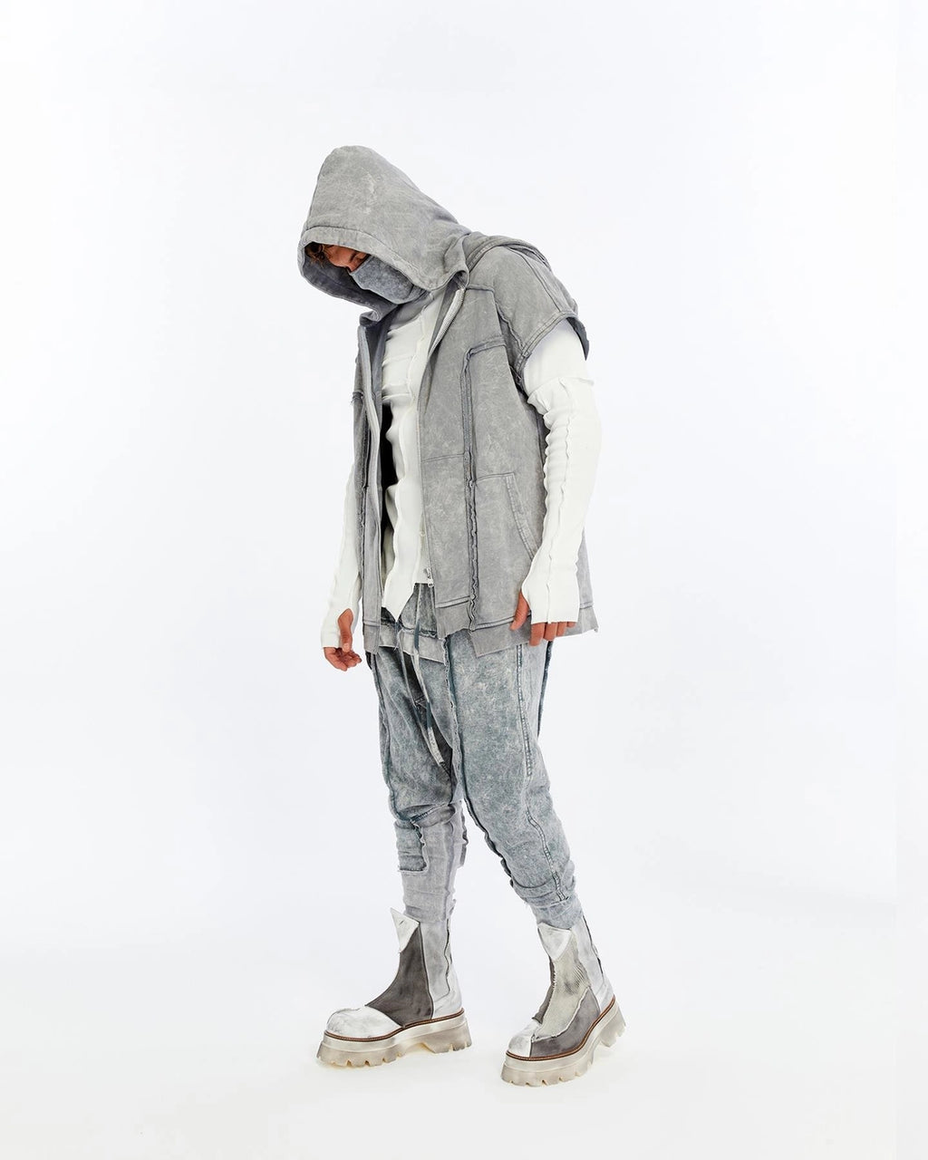 DOUBLE HOODED VEST
