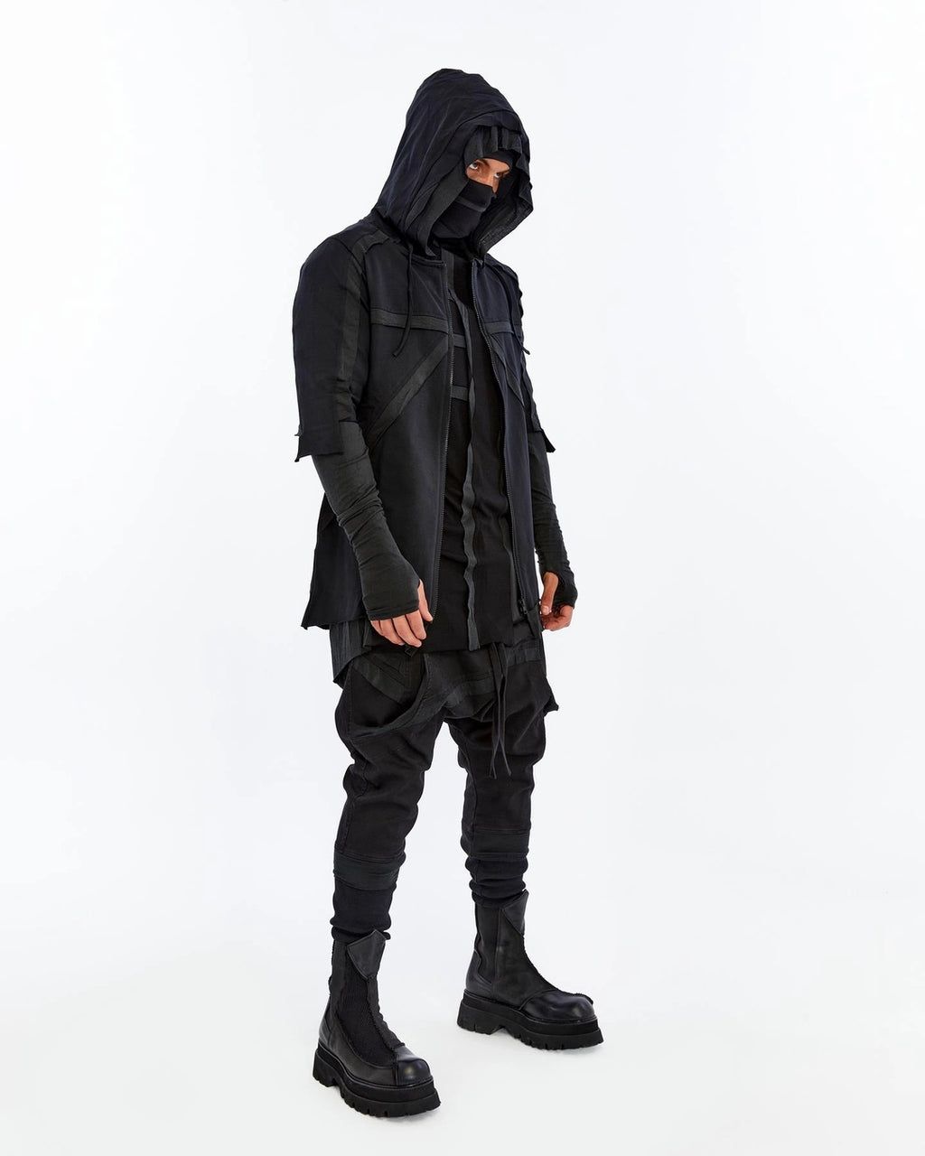 DOUBLE LAYER HOODED