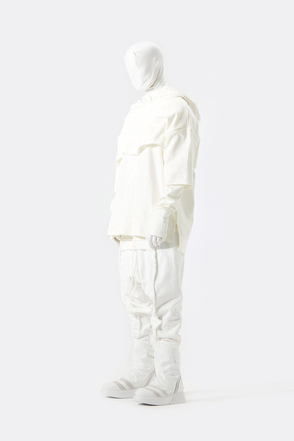WHITE DOUBLE SWEAT