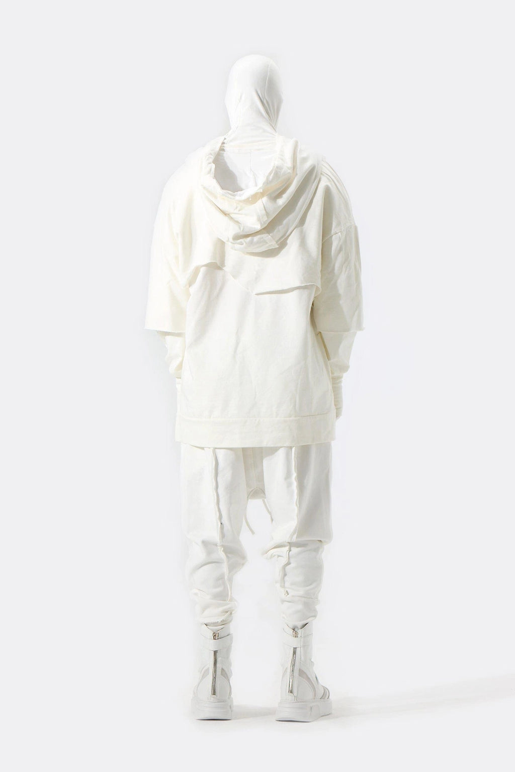 WHITE DOUBLE SWEAT