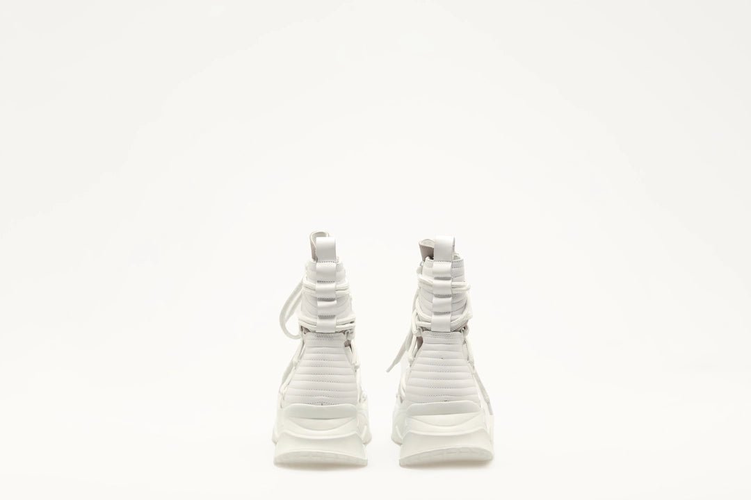 GREI/WHITE LONG STRING SHOES