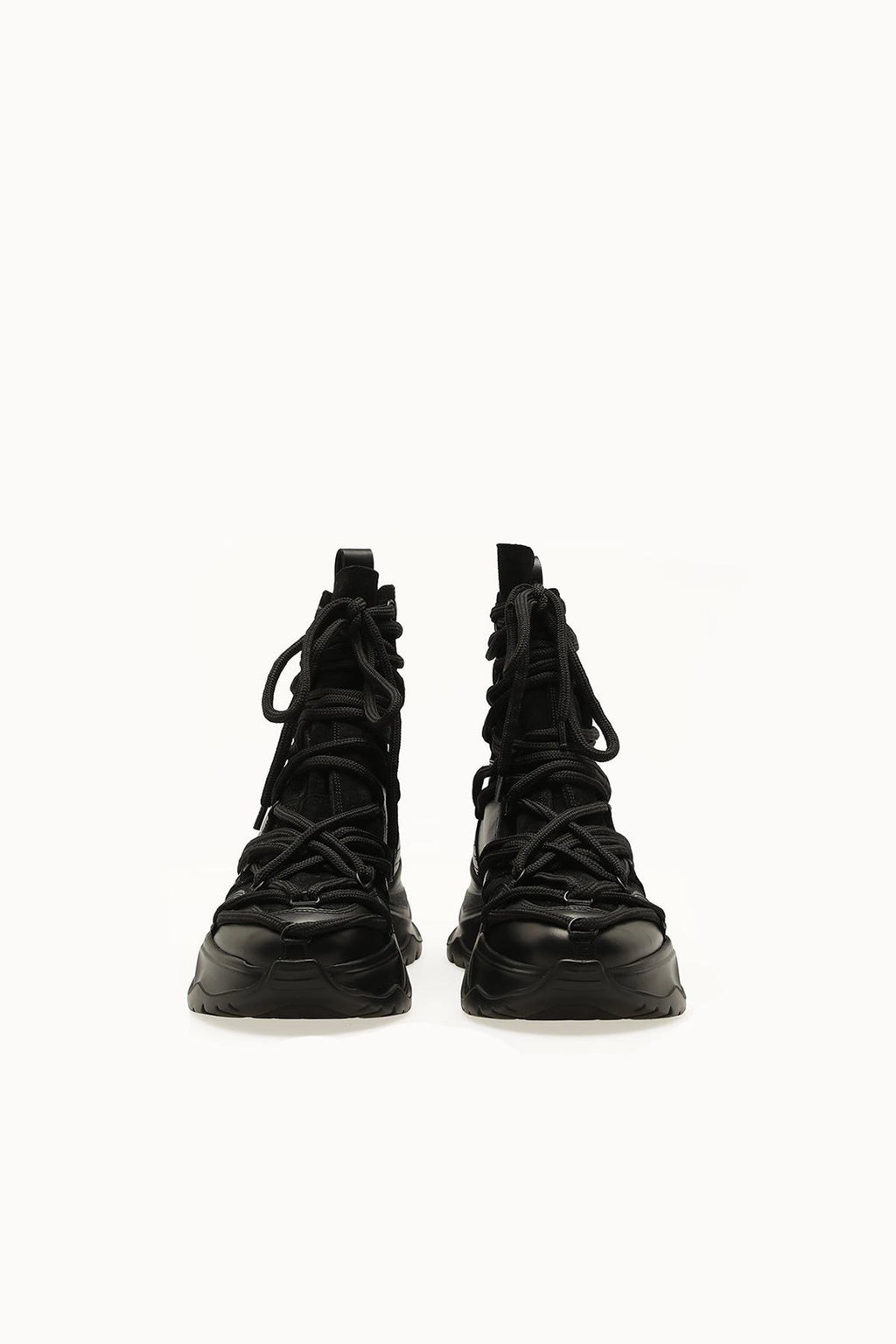 BLACK LONG STRING SHOES