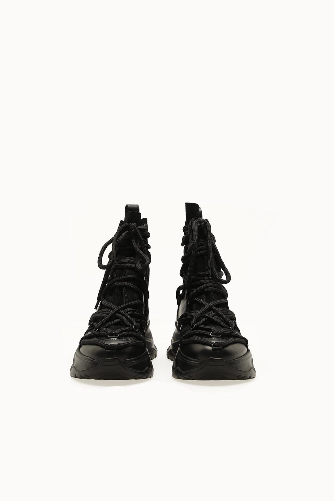 BLACK LONG STRING SHOES