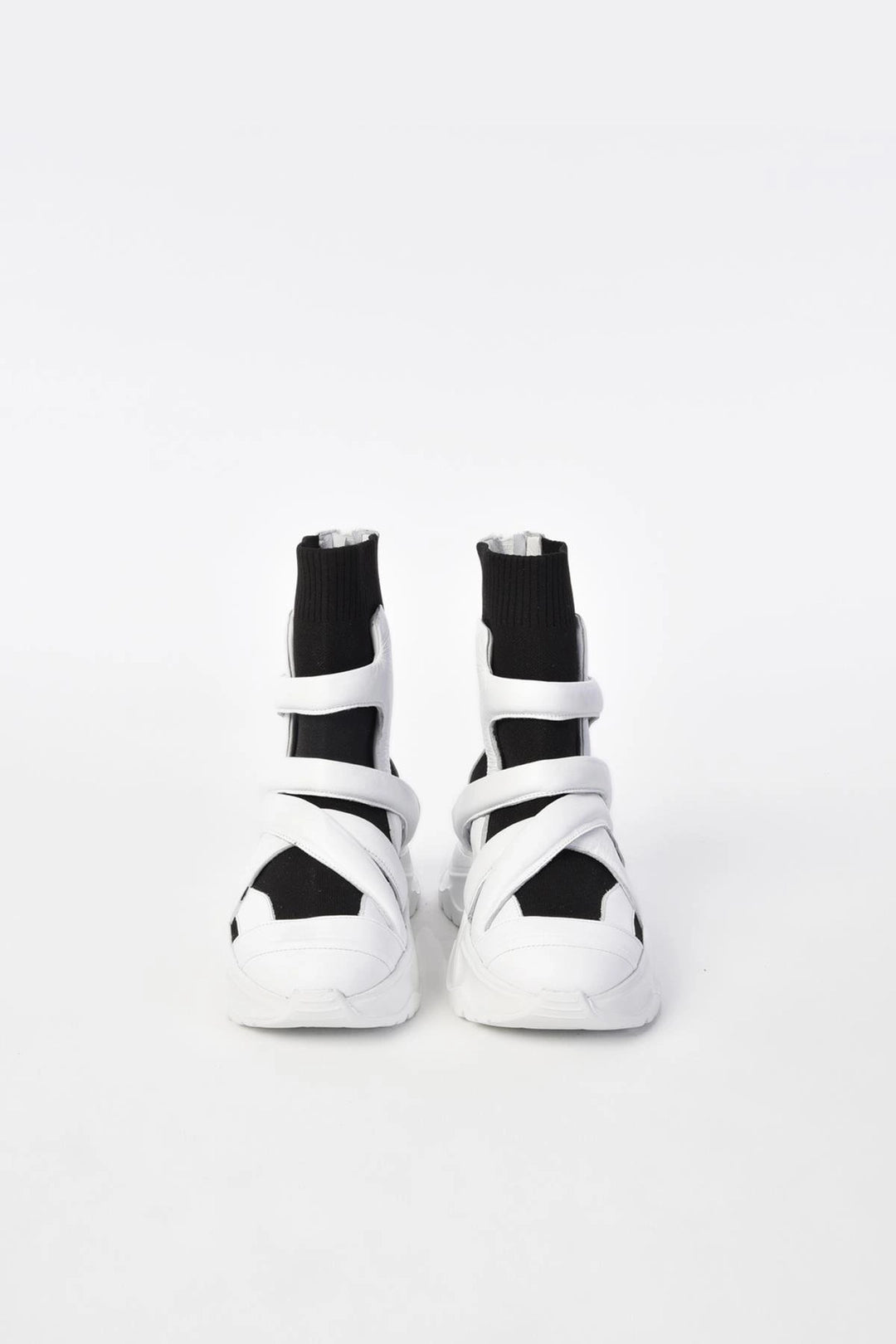 WHITE/BLACK MULTI-PIECE SHOES