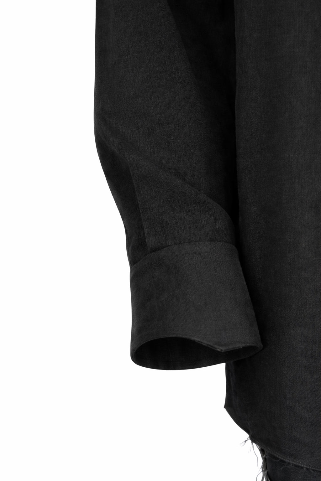 Asymmetric Shirt BLACK /01