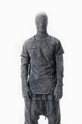 ACID BLACK PIECED SWEATSHIRT