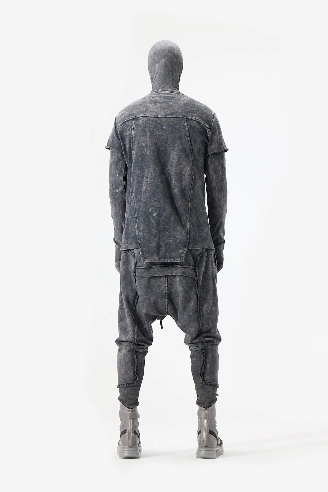 ACID BLACK PIECED SWEATSHIRT