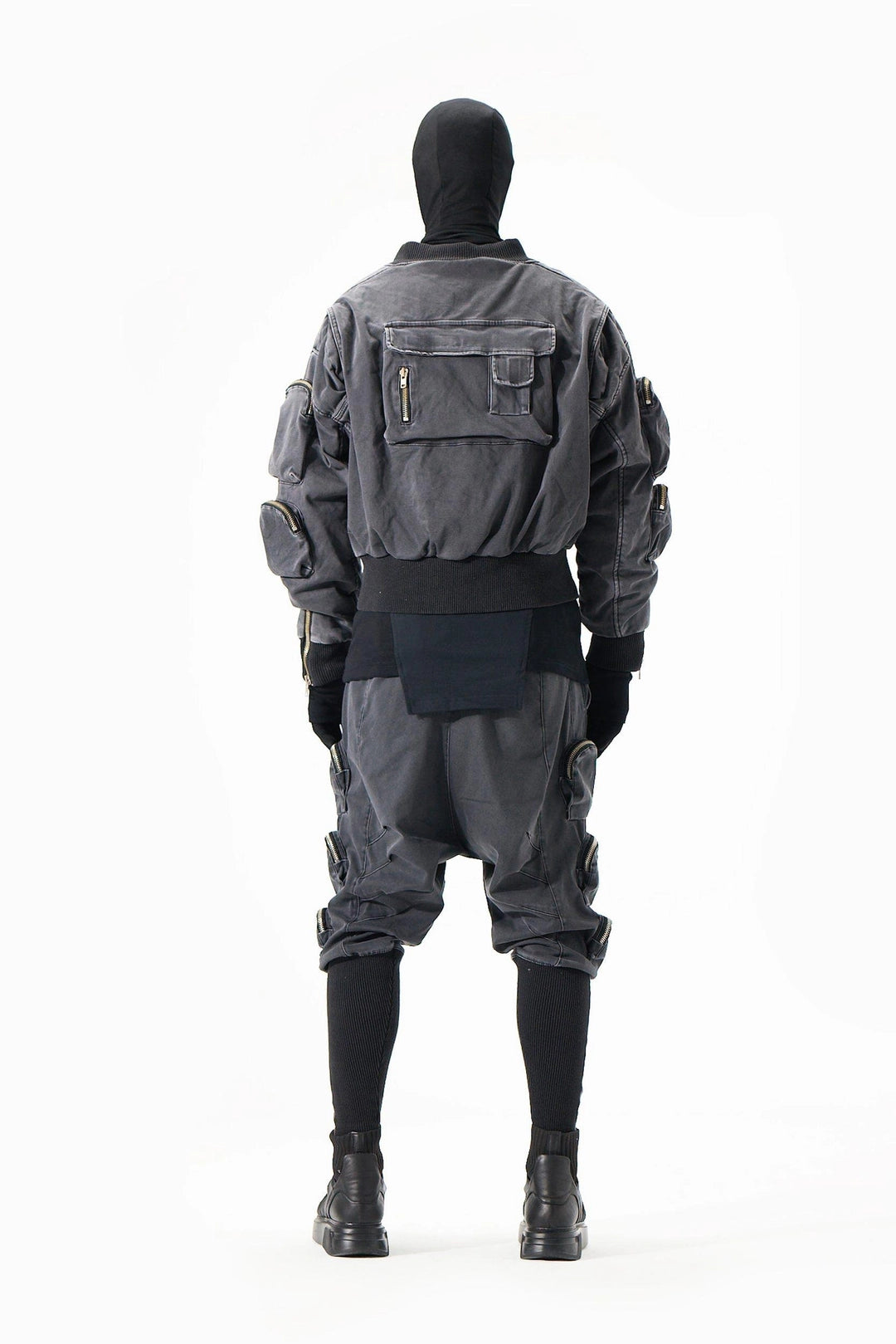 ACID BLACK POCKETS BOMBER JACKET