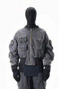 ACID BLACK POCKETS BOMBER JACKET