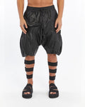 GOATED BLACK PUFFER SHORT