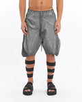 GREY PUFFER SHORTS