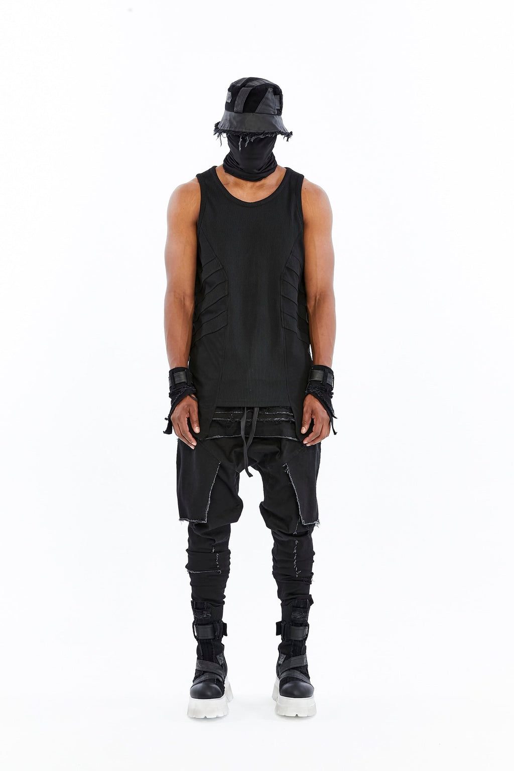 RIBBED PANEL TANK TOP